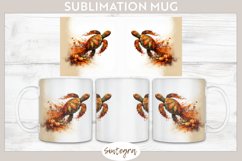 Fall Turtle Animal v1 Mug Wrap Sublimation Product Image 1