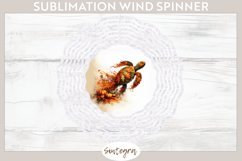 Fall Turtle Animal v1 Wind Spinner Sublimation Product Image 1