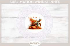 Fall Turtle Animal v2 Wind Spinner Sublimation Product Image 1