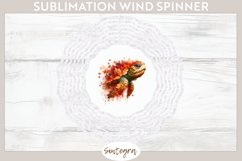 Fall Turtle Animal v3 Wind Spinner Sublimation Product Image 1