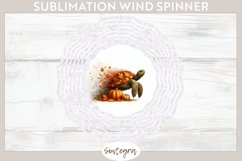 Fall Turtle Animal v4 Wind Spinner Sublimation Product Image 1
