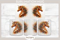 Fall Unicorn Animal v1 Mug Wrap Sublimation Product Image 1