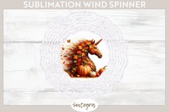 Fall Unicorn Animal v2 Wind Spinner Sublimation Product Image 1