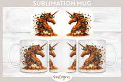Fall Unicorn Animal v3 Mug Wrap Sublimation Product Image 1