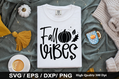 Fall Vibes SVG - Fall Quotes Design Product Image 1
