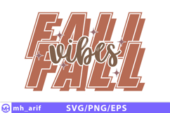 Fall Vibes Halloween SVG PNG Design Product Image 1