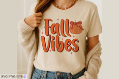 Fall Vibes SVG PNG Autumn Quote Cut File for Cricut Product Image 3