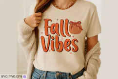 Fall Vibes SVG PNG Autumn Quote Cut File for Cricut Product Image 3