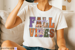 Fall Vibes Cozy Autumn Clipart SVG PNG T-shirt Design Product Image 3