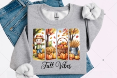 Fall Vibes Png, Fall Pumpkin Shirt Design, Fall Brushstroke Product Image 3