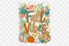 Fall Vibes Pumpkins Stripe Png Sublimation Design Product Image 1