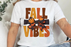 Fall Vibes Bow Sublimation PNG Product Image 4