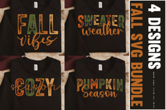 Fall Vibes Bundle SVG,Pumpkin Season PNG Product Image 1