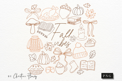 Doodle Fall Vibes PNG Product Image 4