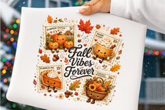 Fall Vibes Forever Autumn Stamp PNG Product Image 4