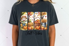 Fall Vibes Png, Fall Pumpkin Shirt Design, Fall Brushstroke Product Image 8