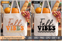Fall Vibes SVG File | Fall Retro SVG Product Image 2