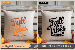 Fall Vibes SVG File | Fall SVG | Autumn SVG Product Image 3