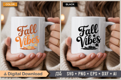 Fall Vibes SVG File | Fall SVG | Autumn SVG Product Image 4