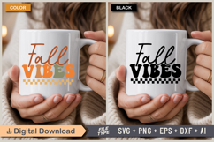 Fall Vibes SVG File | Fall Retro SVG Product Image 4