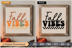 Fall Vibes SVG File | Fall Retro SVG Product Image 5