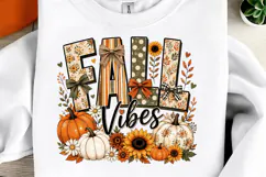 Fall Vibes PNG, Coquette Floral Pumpkin PNG Product Image 1