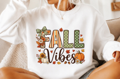 Fall Vibes PNG, Coquette Floral Pumpkin PNG Product Image 2