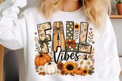 Fall Vibes PNG, Coquette Floral Pumpkin PNG Product Image 3