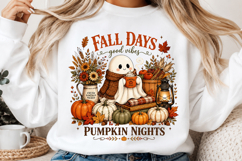 Fall Vibes Png, Fall Halloween Sublimation Product Image 2