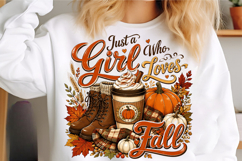 Fall Vibes Png, Fall Halloween Sublimation Product Image 3