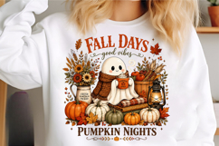 Fall Vibes Png, Fall Halloween Sublimation Product Image 3