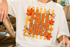 Fall Vibes Sublimation Design PNG Product Image 2
