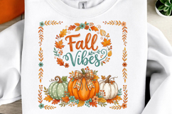 Fall Vibes Sublimation PNG Product Image 1