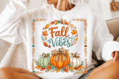 Fall Vibes Sublimation PNG Product Image 2