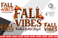 Fall Vibes Clipart Product Image 1
