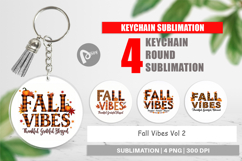 Fall Vibes Keychain Product Image 1