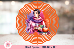 Fall Vibes Wind Spinner, Door Hanger Png, Keychain Png, Autumn Sublimation Png 