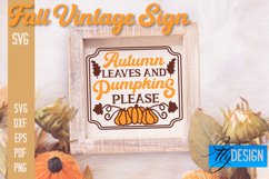 Fall Vintage Sign SVG Bundle |Autumn Quotes SVG Design Product Image 14