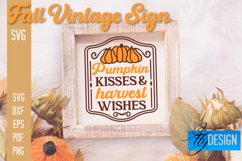 Fall Vintage Sign SVG Design |Autumn Sign Quotes SVG Design Product Image 1