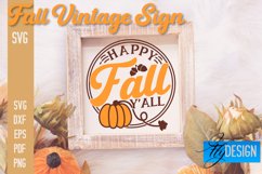 Fall Vintage Sign SVG Bundle |Autumn Quotes SVG Design Product Image 19