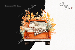 Fall Vintage Trucks Clipart | Fall Png Product Image 2