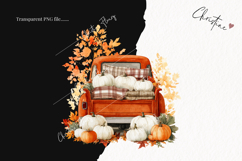 Fall Vintage Trucks Clipart | Fall Png Product Image 2