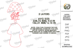 Fall Wall Signs Bundle Laser Cut. Door Sign. Wall Hanger SVG Product Image 5