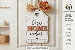 Fall Wall Signs Bundle Laser Cut. Door Sign. Wall Hanger SVG Product Image 6