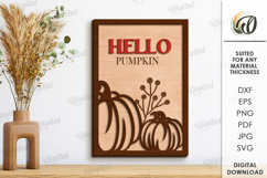 Fall Wall Signs Bundle Laser Cut. Autumn Wall Decors SVG Product Image 6
