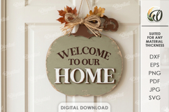 Fall Wall Signs Bundle Laser Cut. Door Sign. Wall Hanger SVG Product Image 9