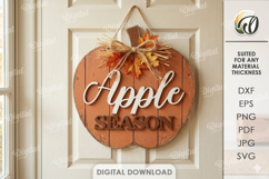 Fall Wall Signs Bundle Laser Cut. Door Sign. Wall Hanger SVG Product Image 12