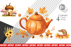 Fall Watercolor Clipart Product Image 1