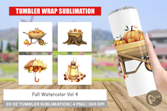 Tumbler Fall Watercolor Set Product Image 1