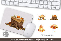 Mouse Pad Fall Watercolor Set Product Image 1